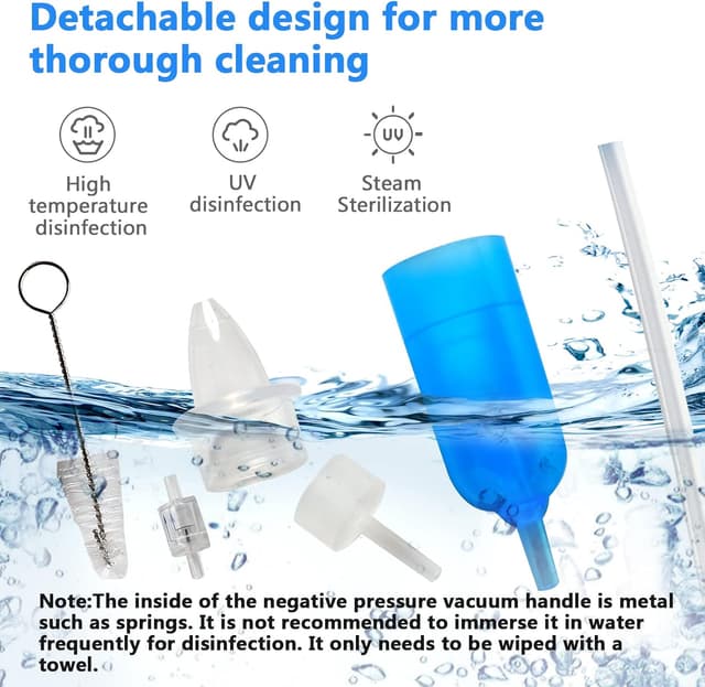 Detalle de Yiupea Baby-Nasensauger & tragbarer Hand-Nasensauger – für die tägliche Nasenpflege bei Neugeborenen