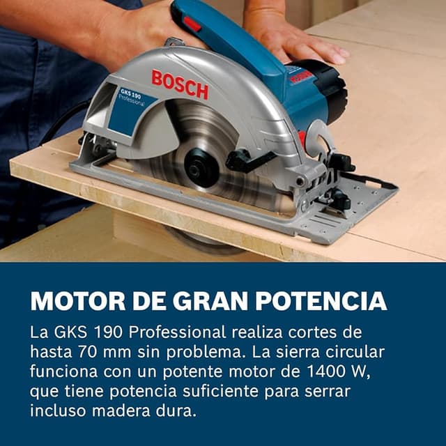 Thumbnail 1 de Bosch GKS 190 Sierra circular 1400 W 190 mm
