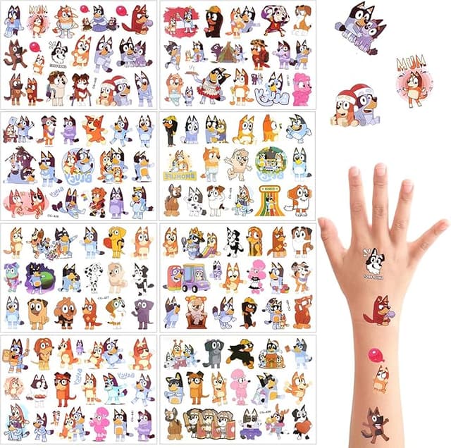 Imagen de Tatuajes Temporales Niños Pequeñas 🐶, 8 Hojas, Impermeables en OfertitasTOP