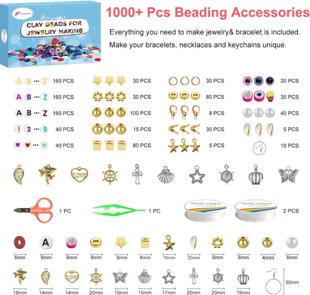 Thumbnail 2 de Fournine 18000 Pcs Clay Beads Bracelet Kit