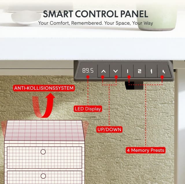 Thumbnail 3 de SANODESK QS-Gaming escritorio elevable 110x54 cm