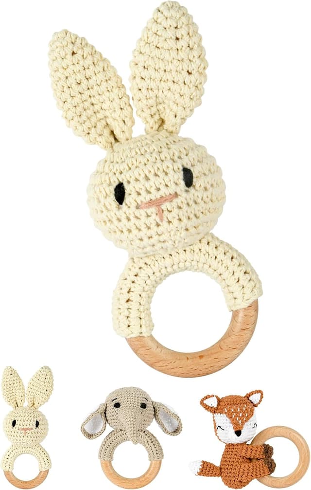 Imagen de OFFCUP Hochet Bébé Anneau de Dentition 0–9 Mois en OfertitasTOP