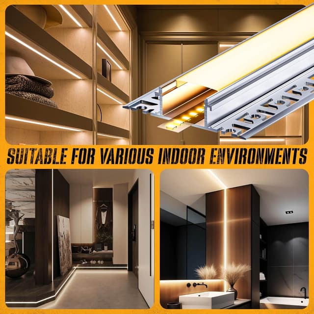 Thumbnail 7 de Perfil de Aluminio para Tiras LED Sa02, 25 Piezas 📏