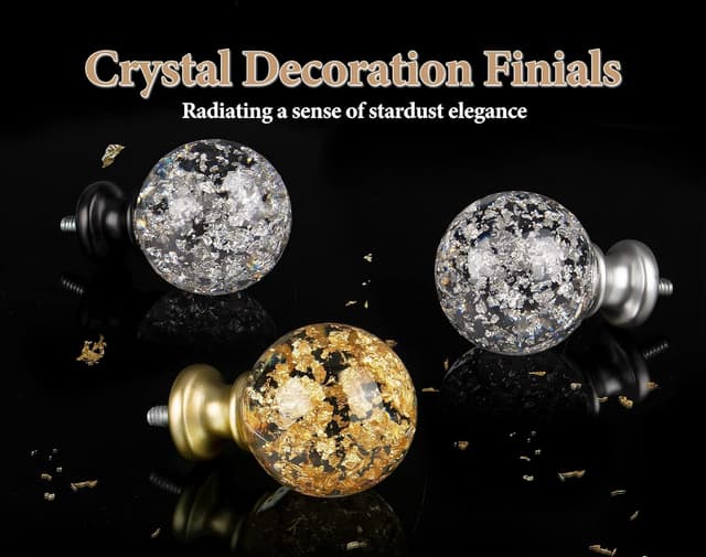 Detalle de KAMANINA Gold Curtain Pole 80–148 cm