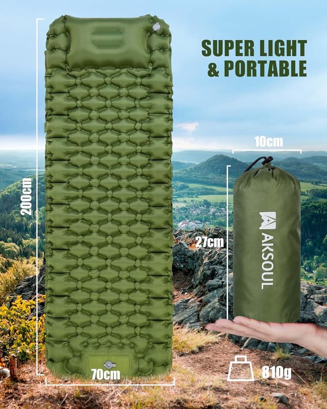 Thumbnail 5 de AKSOUL camping air mat 10cm, 200kg