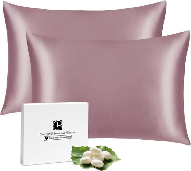 Detalle de Ravmix 2er Set Seidenkissenbezug 40x80