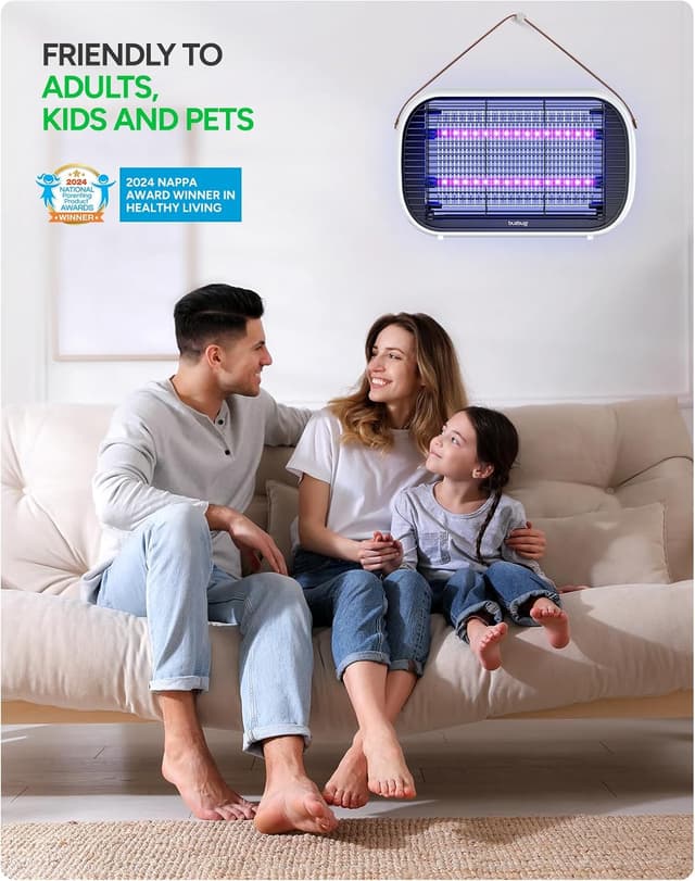 Detalle de Buzbug LED Fly Zapper Indoor MA015B – dual-colour 365nm/395nm light mosquito & fly trap