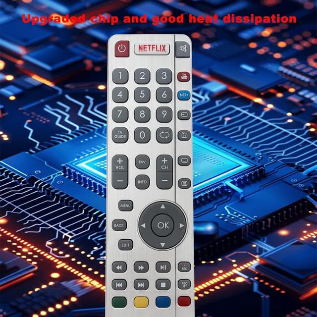 Detalle de VINABTY Replacement SHW/RMC/0116 remote control for Sharp LCD TVs (infrared)