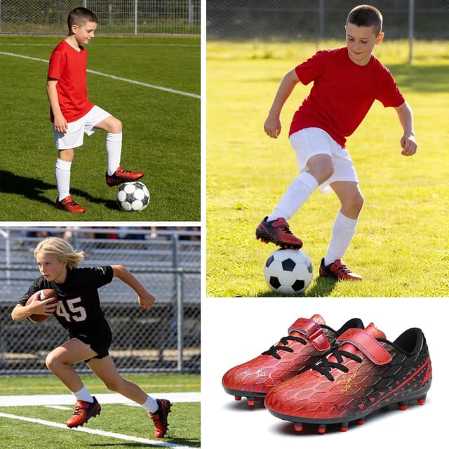 Detalle de Hanani Boys FG/AG Football Boots Velcro