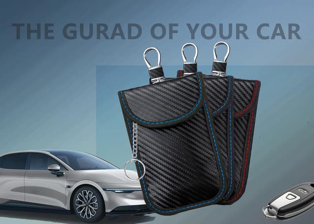 Detalle de RFID signal blocking Faraday pouch 3 pack