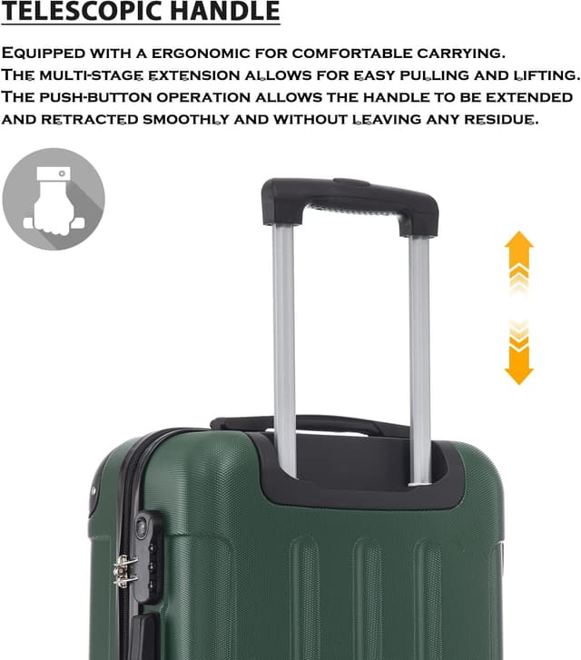 Thumbnail 4 de yonsly Trolley Koffer Dunkelgrün L