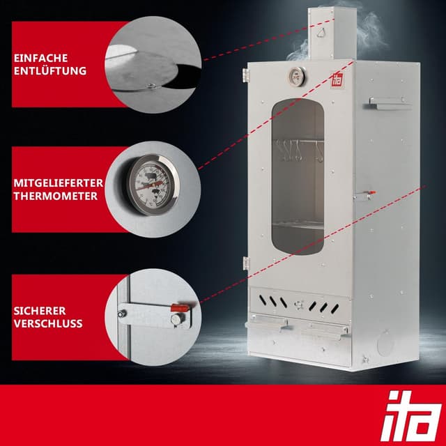 Detalle 1 de ITA Räucherofen 7012 Smoker Set