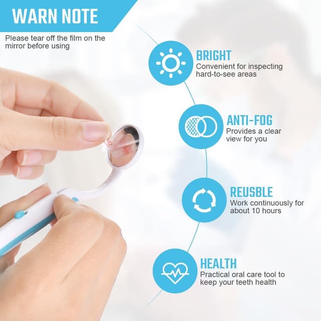 Thumbnail 3 de ACWOO Specchio Dentale LED 2 pezzi