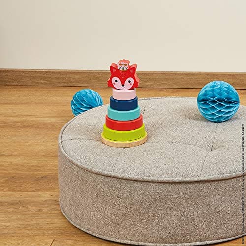 Detalle 1 de Janod Baby Forest - Juego Apilable de Madera 🌳