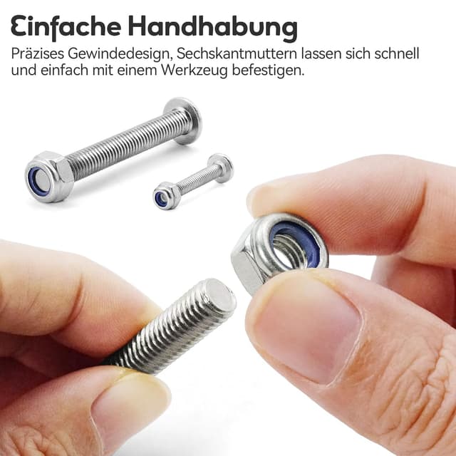 Thumbnail 3 de Sicherungsmuttern Sortiment M3–M8 180 Stück