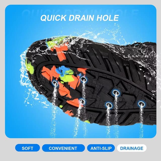 Detalle de Mabove Quick Dry Water Shoes for Women & Men – anti-slip beach, pool & snorkelling slip-ons