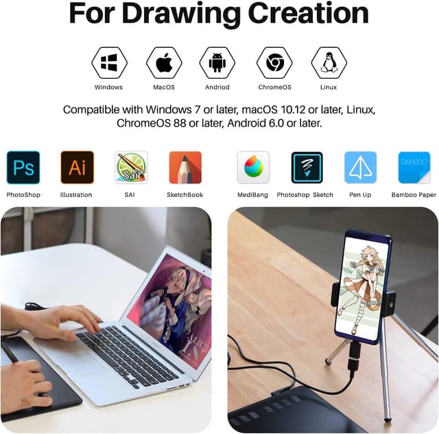Thumbnail 6 de HUION Inspiroy H950P tavoletta grafica 8 tasti