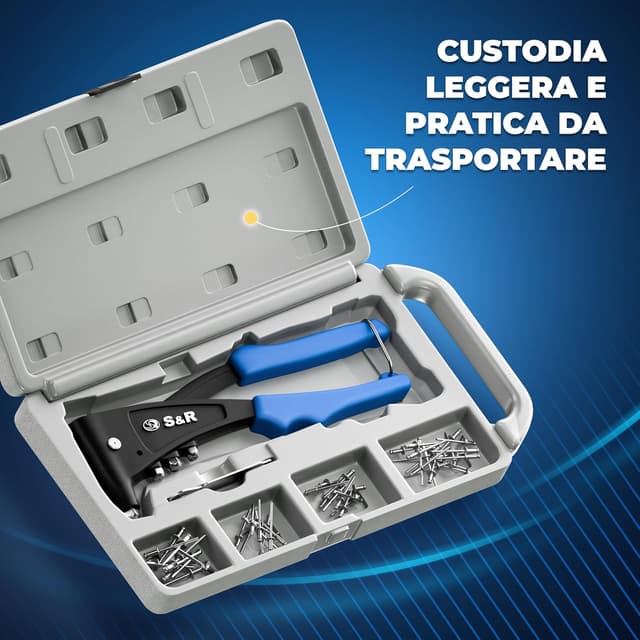 Thumbnail 6 de S&R Rivettatrice Manuale Professionale 470 pezzi