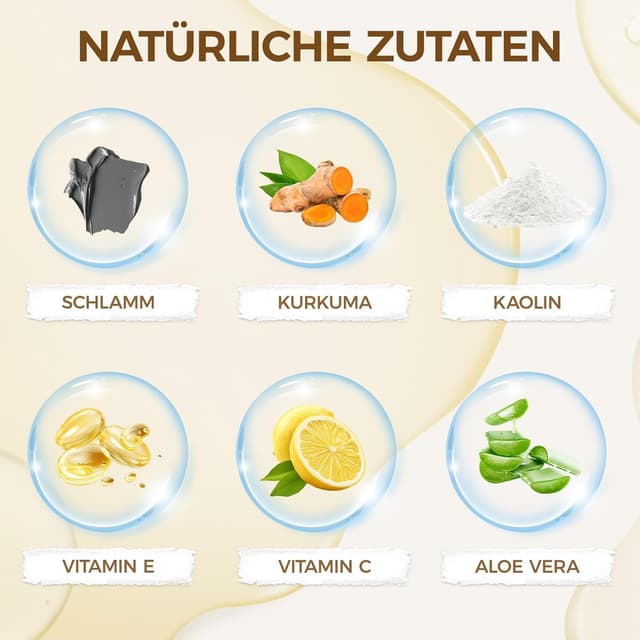 Detalle 2 de Kurkuma Tonerde Maske 3x70g 🎭