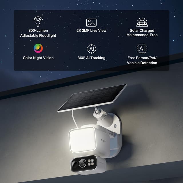 Detalle 2 de TP-Link Tapo C615F 2K Floodlight Security Camera