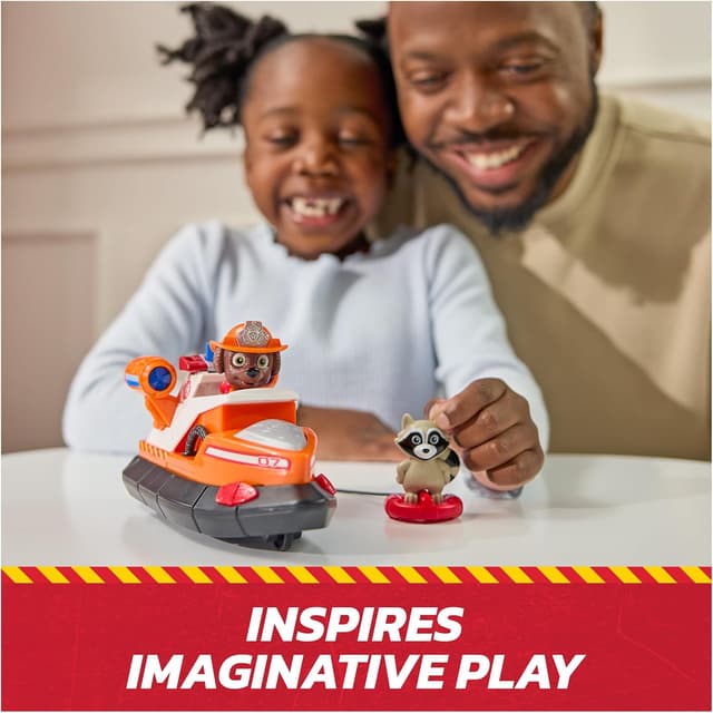 Thumbnail 6 de Paw Patrol Pat Patrouille Zuma Fire Rescue : voiture figurine avec bouée de sauvetage