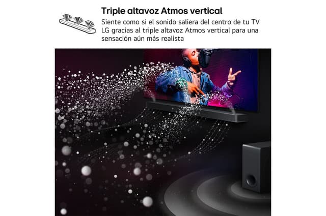 Detalle de LG S80TY 480W barra de sonido