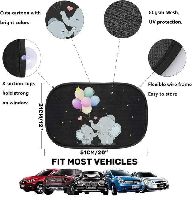 Thumbnail 1 de iZoeL Auto Sonnenschutz 51x31 cm