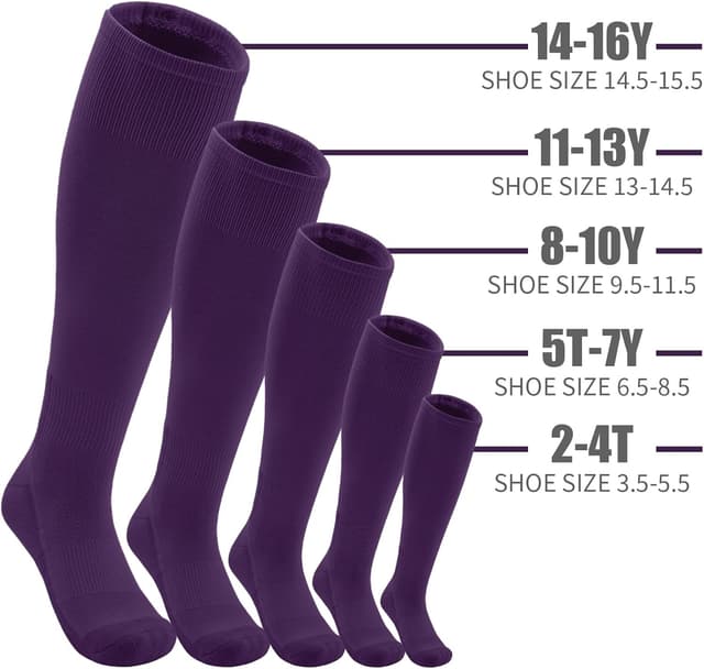 Detalle de QBK Toddler Baseball Socks & Belt Youth Softball/Tee Ball Combo Set (2T–5T)