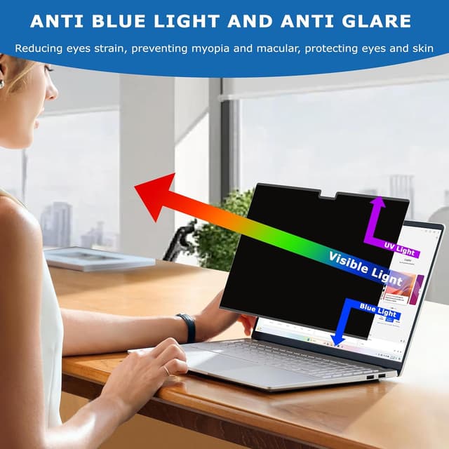 Detalle de YBTFBG Magnetic Privacy Screen for MacBook Air 15-inch (2023–2026, M2–M5)