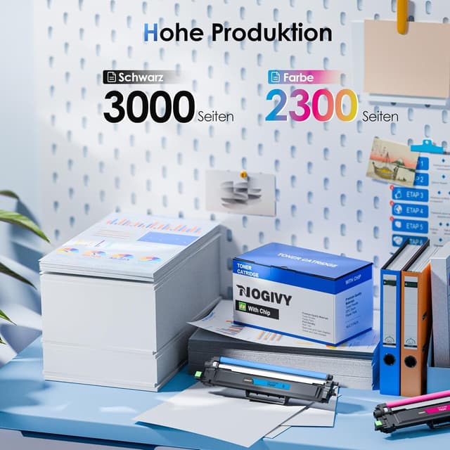 Detalle de NOGIVY TN247 TN-243 CMYK 4er-Pack Toner 🖨