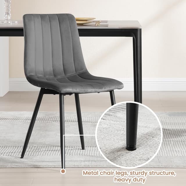 Thumbnail 6 de Klihome Esszimmerstühle 4er Set, 150 kg