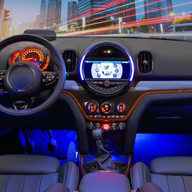 Thumbnail 6 de Nilight 48-LED DC 5V Multicolor Music Car Strip Light Kit with Sound-Active + Wireless Remote (4 USB Interior Lights)
