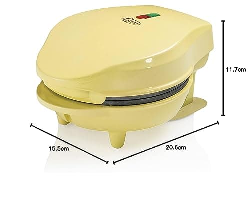 Thumbnail 8 de Bestron Mini gofrera retro de 550 W para gofres pequeños (Ø 10 cm) en amarillo