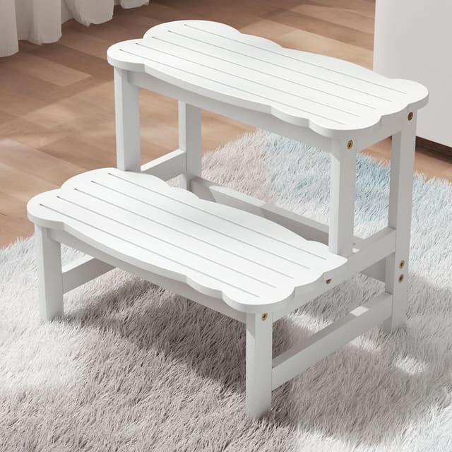 Detalle de COSYLAND bamboo step stool 300 lbs