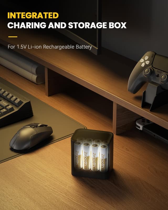 Detalle 2 de Zepath 8xAA 1.5V rechargeable batteries 3600mWh