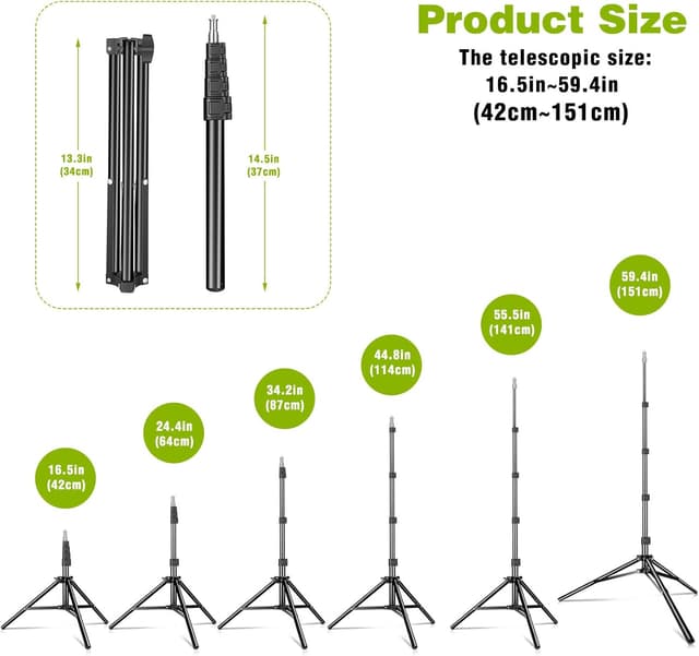 Thumbnail 3 de KIBTOY Aluminium 1.5 m Light Stand 3.6 kg
