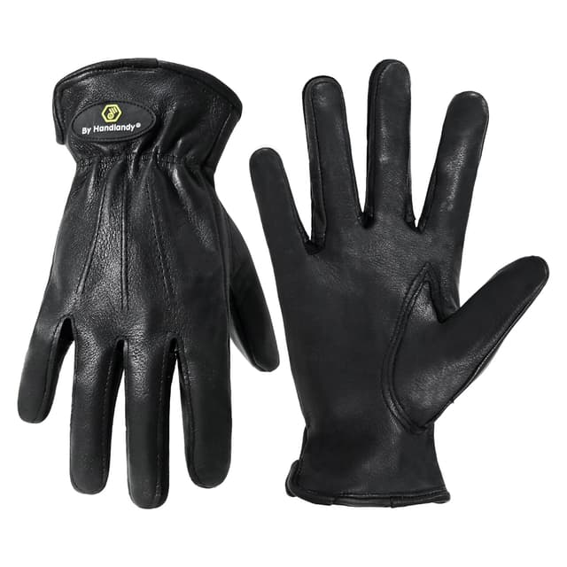 Thumbnail 6 de HANDLANDY Thorn Proof Leather Gardening Gloves (full cowhide) – heavy-duty work gloves with adjustable wrist