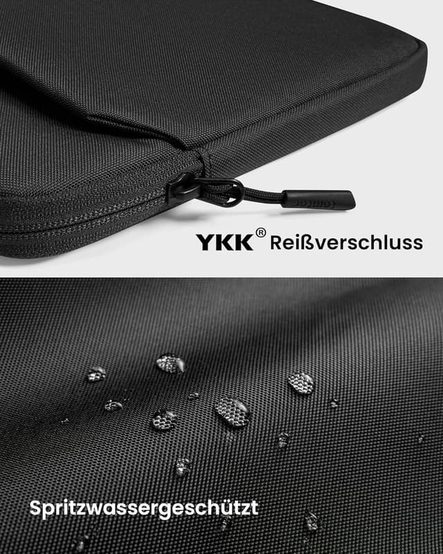 Detalle 2 de tomtoc Slim Tasche Hülle für 13 Zoll MacBook Air/Pro & Surface Pro – schlankes Case mit Innen-Fleece