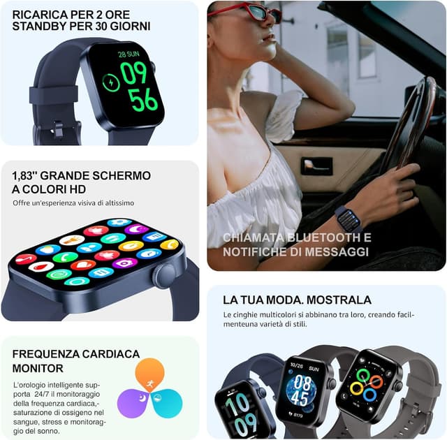 Thumbnail 3 de Smartwatch P2 1.85 Orologio con Chiamate