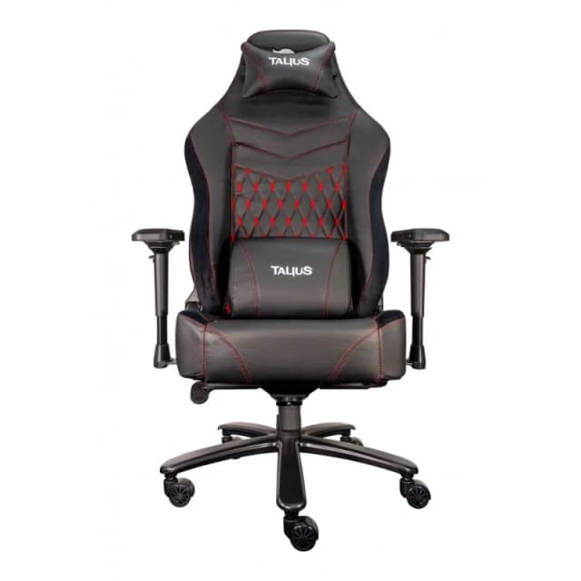 Detalle de Talius Mamut Silla Gaming Negra/Roja: soporte 4D y respaldo ajustable hasta 155º