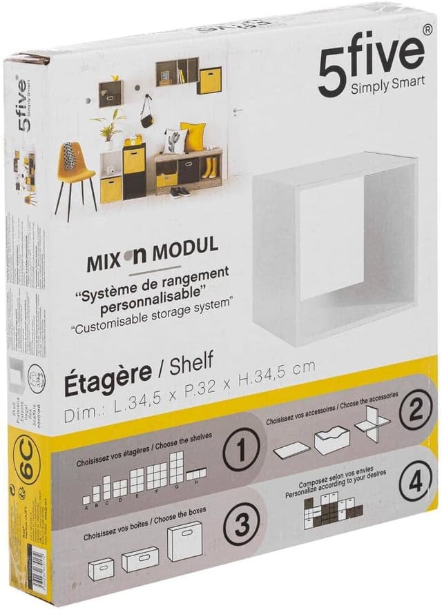 Detalle de 5five scaffale a 1 scomparto Mix N Modul bianco