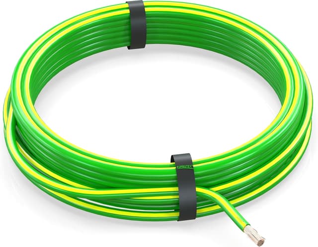 Detalle de AUPROTEC 10 m Fahrzeugleitung 4,0 mm² FLRY-B (Ring, rot) – flexible Auto-Kabel für Verdrahtung im Fahrzeug