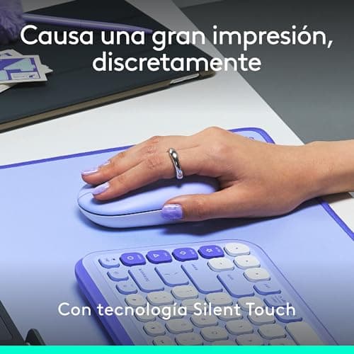 Thumbnail 4 de Logitech POP Mouse lila — ratón inalámbrico Bluetooth compacto
