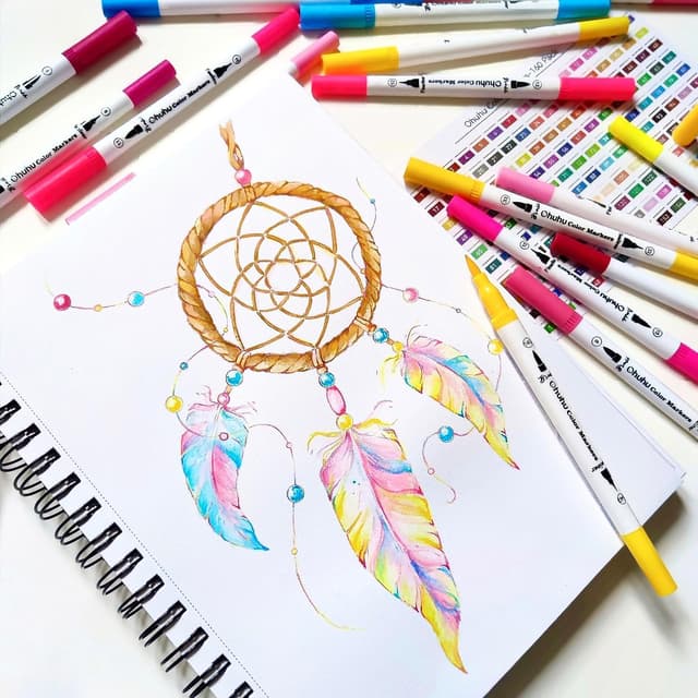 Thumbnail 4 de Ohuhu Pennarelli Brush Pen Lettering 60 colori 🎨