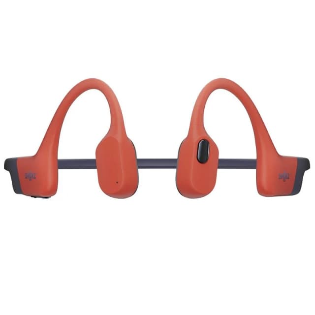 Detalle 2 de Shokz OpenSwim Pro auriculares Bluetooth de conducción ósea para natación rojos con MP3 de 32GB