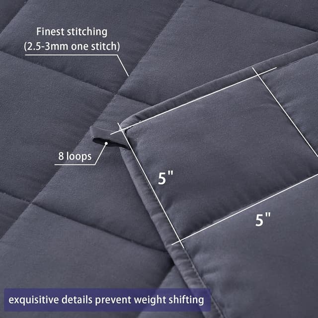 Detalle 1 de yescool Queen Weighted Blanket 20 lb