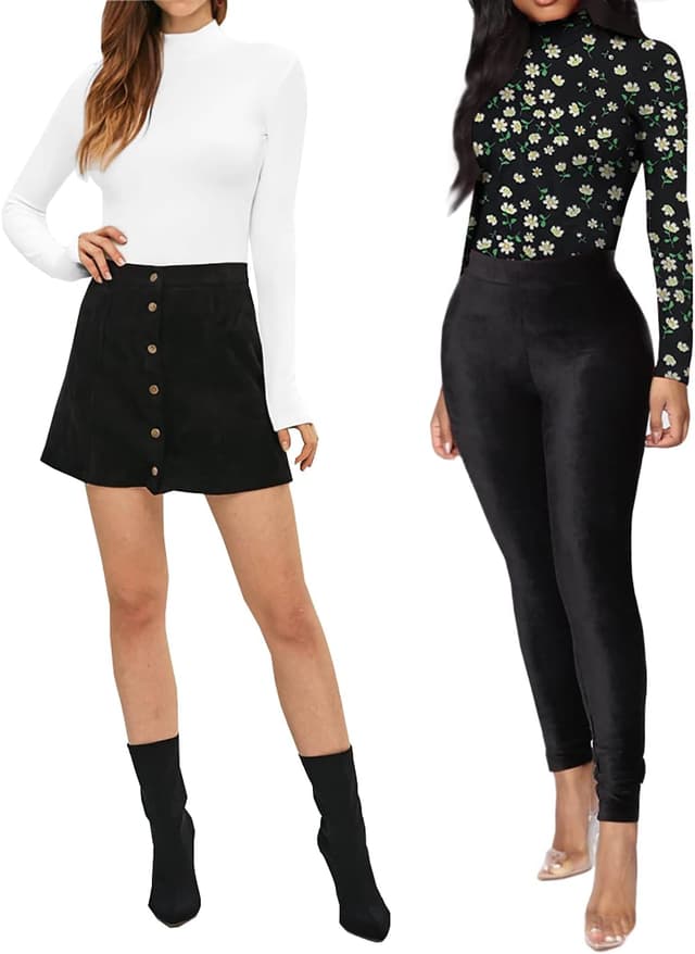 Detalle 2 de MANGOPOP Mock Turtle Neck Bodysuit