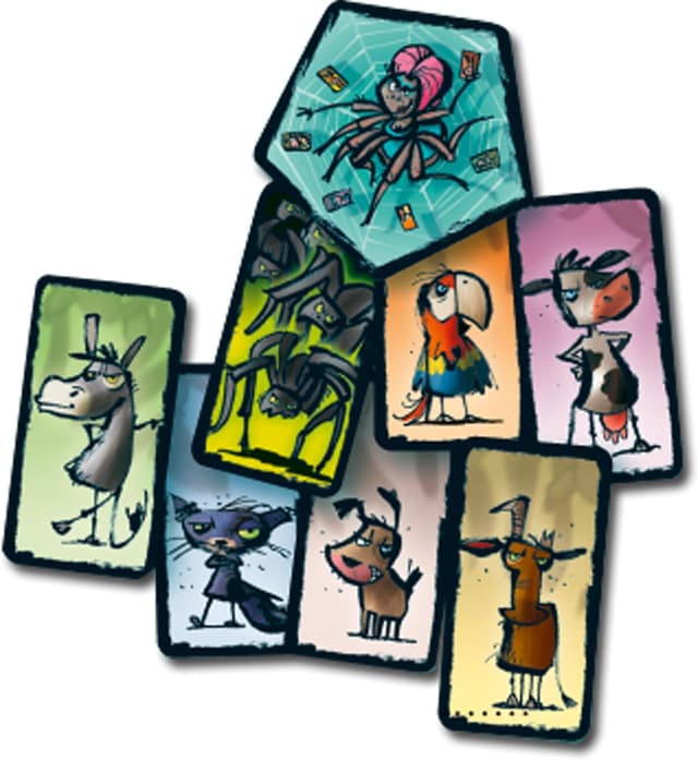 Detalle 2 de Schmidt Spiele 40851 Tarantel Tango – Drei Magier Kartenspiel für 2–5 Spieler