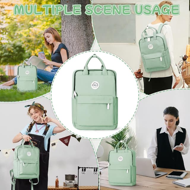 Detalle de HYC00 Women’s Lightweight School Backpack (HYC00 School Backpack Women) – 11L daypack for laptop, books and daily essentials