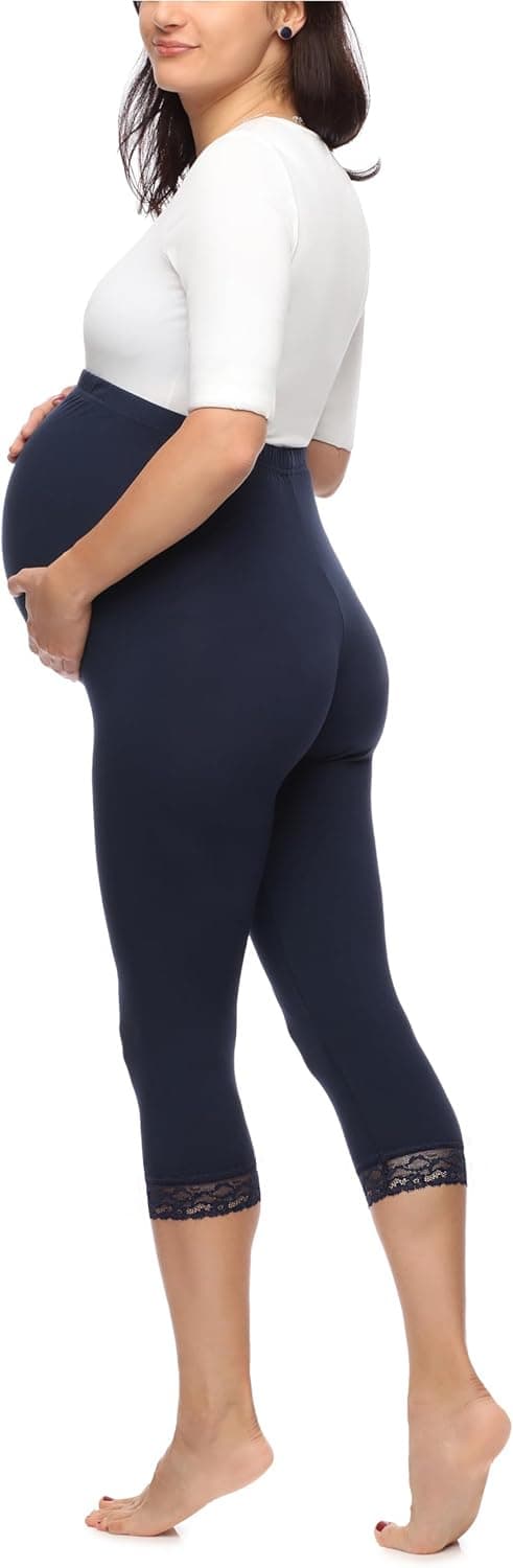 Detalle de Be Mammy Legging 3/4 de grossesse maternité corsaire à taille haute